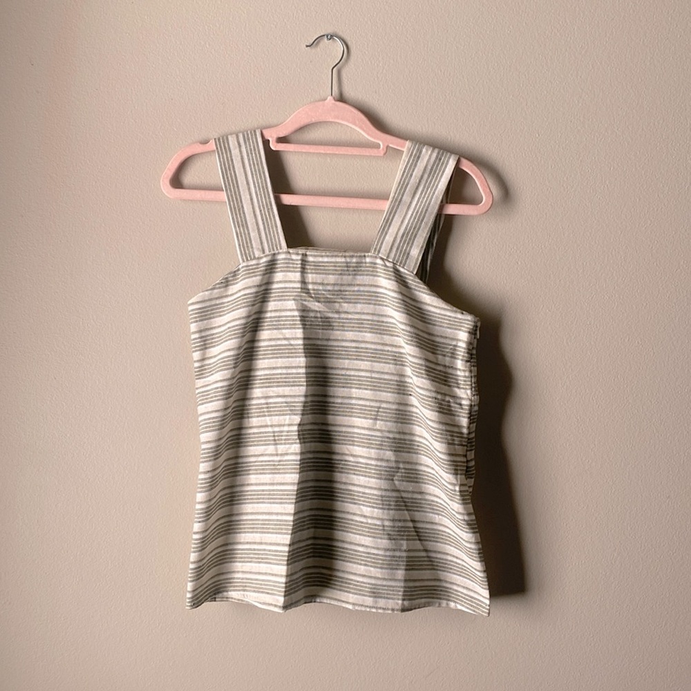 Linen Lux striped tank🌸